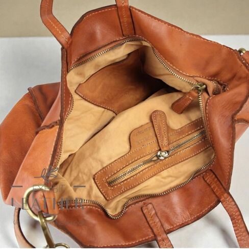 Genuine Leather Tote Bag for Women – Full Grain Shoulder Handbag with Adjustable Strap, Spacious Everyday Work Bag for Office, Travel, Shopping & College | Vintage Soft Cowhide Purse Gift for Her in Saudi Arabia