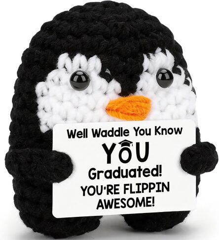 BiuNiuring Grandpa Gifts for Birthday, Handmade Crochet Mini Penguin Father's Day for Grandpa from Granddaughter Grandson, Funny I Love You Gift for Grandfather Greatgrandpa Decor in Saudi Arabia
