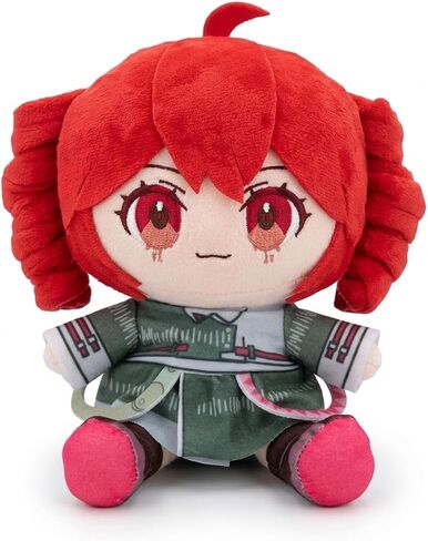 Pink Drill Twin Tail Virtual Singer Collectible 22cm, Cute Anime Character with 3D Twin-Drill Hair, Pink and Green Outfit Figure Stuffed, Soft Anime Pillow Gift for Fans in Saudi Arabia