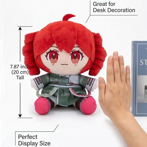 Pink Drill Twin Tail Virtual Singer Collectible 22cm, Cute Anime Character with 3D Twin-Drill Hair, Pink and Green Outfit Figure Stuffed, Soft Anime Pillow Gift for Fans in Saudi Arabia