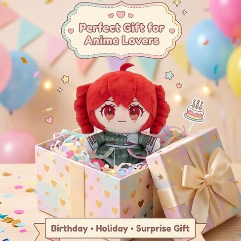 Pink Drill Twin Tail Virtual Singer Collectible 22cm, Cute Anime Character with 3D Twin-Drill Hair, Pink and Green Outfit Figure Stuffed, Soft Anime Pillow Gift for Fans in Saudi Arabia