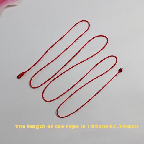 Thin Waist Rope Braid Belt Chain Exotic Women Waist Belt Rope Chain With Tassel Bead Bell Good Luck Belly Rope Red Agate Chain Feng Shui Wealth Amulet Zodiac Bracelet in Saudi Arabia