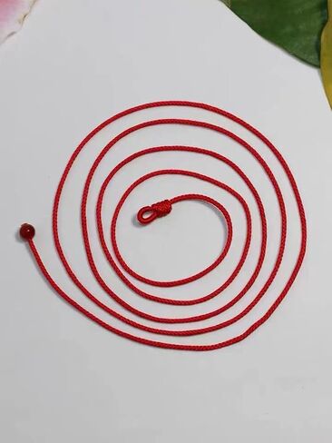 Thin Waist Rope Braid Belt Chain Exotic Women Waist Belt Rope Chain With Tassel Bead Bell Good Luck Belly Rope Red Agate Chain Feng Shui Wealth Amulet Zodiac Bracelet in Saudi Arabia