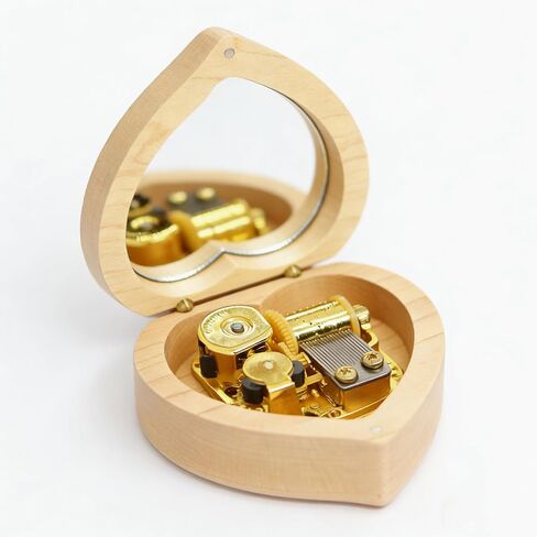 LunaMelody You are My Sunshine Music Box, Wooden Wind-up Music Box, Japanese Movement, Birthday Present, Musical Box Gifts for Christmas, Birthday and Valentine's Day, You My Sunshine in Kuwait