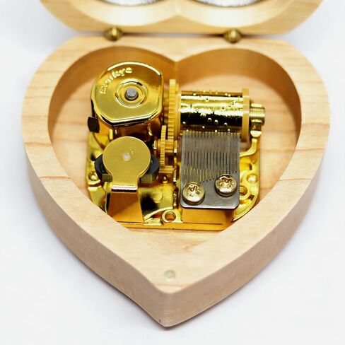 LunaMelody You are My Sunshine Music Box, Wooden Wind-up Music Box, Japanese Movement, Birthday Present, Musical Box Gifts for Christmas, Birthday and Valentine's Day, You My Sunshine in Kuwait