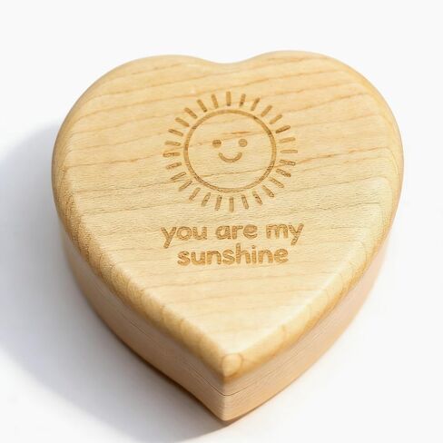 LunaMelody You are My Sunshine Music Box, Wooden Wind-up Music Box, Japanese Movement, Birthday Present, Musical Box Gifts for Christmas, Birthday and Valentine's Day, You My Sunshine in Kuwait