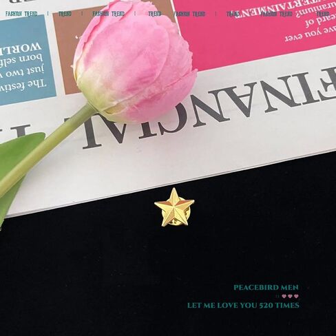 10 Pcs Star Badge Lapel Pin for Men and Women, Bulk Memorial Day Gold Star Badge Lapel Pins, Veterans Independence Day Celebration Labor Party Costume Decoration in Kuwait