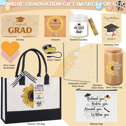2026 Graduation Gifts for Women Her, Master Degree Graduation Gift Box, Graduate Gifts Basket for College High School, Class of 2026 Graduate Gift for Graduates Daughter Friend Nurse, Phd Grad Present in Saudi Arabia