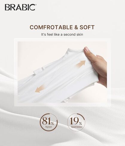 BRABIC Front Closure Bras for Women Compression Surgical Bra No Underwire Full Coverage Wireless Bralette, White, M in Saudi Arabia