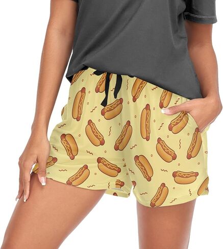 Laprad Womens Pajama Shorts Lounge Bottoms Sleep Shorts with Drawstring & Pockes in Saudi Arabia