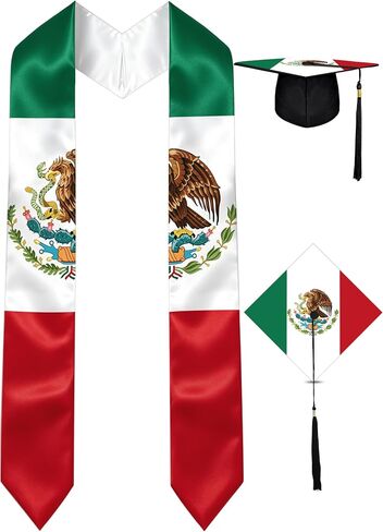 Country Flag Graduation Stole with Grad Cap - Generation Stole Class of 2026 for First Generation Student in Kuwait