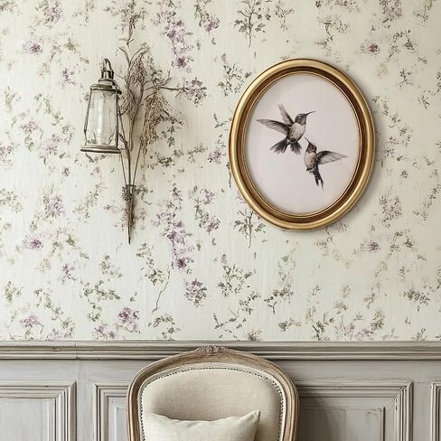 JarThenaAMCS Vintage Gold Framed Wall Art Hummingbird Canvas Prints Ornate Antique Style Picture Frame Sketch Painting for Living Room Bedroom Home Farmhouse Mantel Table Wall Decor, 11.4 x 9.6 Inch in Kuwait