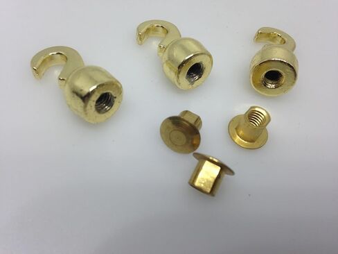 Tools and Replacement for Clock. Grandfather Clock Weight Shell Hook and Nut Set of 3 Older Style 4 mm Thread in Kuwait