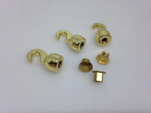 Tools and Replacement for Clock. Grandfather Clock Weight Shell Hook and Nut Set of 3 Older Style 4 mm Thread in Kuwait