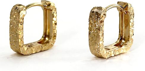 Small Hoop Earrings for Women Glitter Hoops Gold Plated with 925 Sterling Silver Post in Saudi Arabia