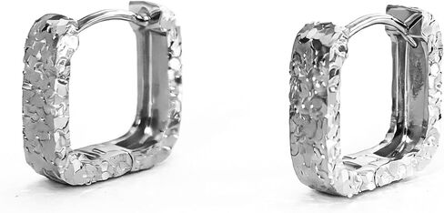 Small Hoop Earrings for Women Glitter Hoops Gold Plated with 925 Sterling Silver Post in Saudi Arabia