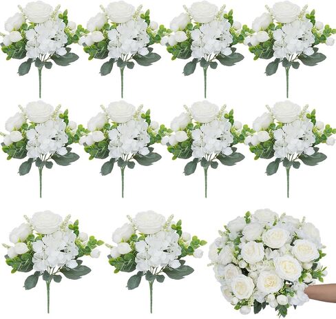 Artificial Flowers 160 Pcs Babys Breath Artificial Flowers White Babys Breath Flowers Artificial Bulk Real Touch Fake Gypsophila Realistic Flowers for Wedding Home DIY Tables Decoration in Kuwait