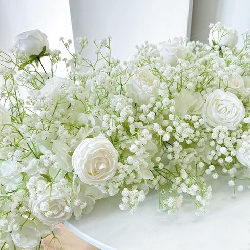 Artificial Flowers 160 Pcs Babys Breath Artificial Flowers White Babys Breath Flowers Artificial Bulk Real Touch Fake Gypsophila Realistic Flowers for Wedding Home DIY Tables Decoration in Kuwait