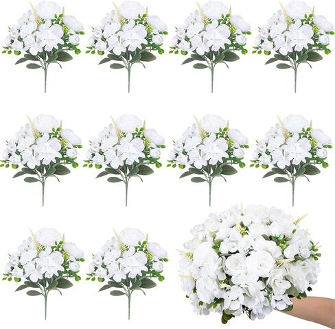 Artificial Flowers 160 Pcs Babys Breath Artificial Flowers White Babys Breath Flowers Artificial Bulk Real Touch Fake Gypsophila Realistic Flowers for Wedding Home DIY Tables Decoration in Kuwait