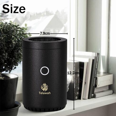 Portable mini Incense Burner, Rechargeable USB Aroma Diffuser, Electric Incense Burner, Muslim Home Decor. in Saudi Arabia