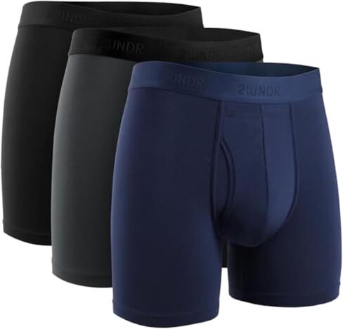 2UNDR Day Shift 6" Mens Boxer Brief 3-Pack, with Patented Joey Pouch, Bamboo Fabric Underwear for Men, Moisture Wicking in Saudi Arabia