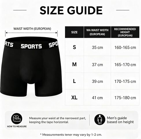 6 pcs Men's Boxer Underwear, Soft Breathable Boxers Briefs, Moisture-Wicking Underwear for Men（Black） in Kuwait