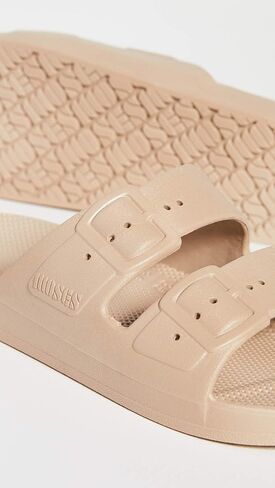 Freedom Moses Women's Moses Two Band Slides, Sands, 7-8 Medium US in Saudi Arabia