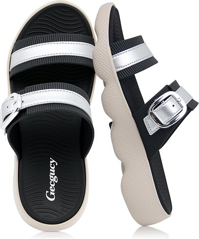 Lightweight Slip On Summer Non-slip Beach Slide Sandals for Women | Water friendly,quick-dry, cushioned footbed, anti-slip outsole.Perfect for beach, pool, travel, indoor & outdoor in Saudi Arabia