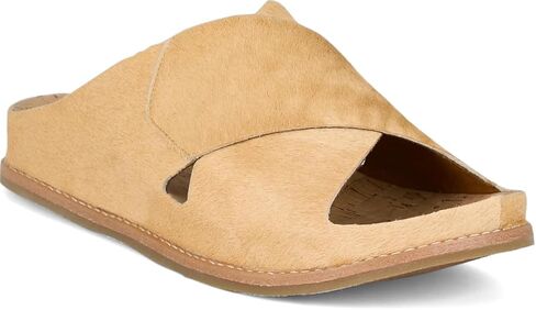 Tony Lama Palmeras Hair On Women's Slide Sandals - Playa Collection - Casual Slip-On with Cross-Strap Leather Upper, Cushioned Cork Footbed in Kuwait