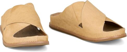 Tony Lama Palmeras Hair On Women's Slide Sandals - Playa Collection - Casual Slip-On with Cross-Strap Leather Upper, Cushioned Cork Footbed in Kuwait