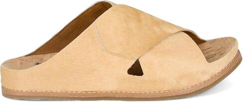 Tony Lama Palmeras Hair On Women's Slide Sandals - Playa Collection - Casual Slip-On with Cross-Strap Leather Upper, Cushioned Cork Footbed in Kuwait