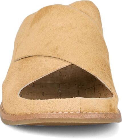 Tony Lama Palmeras Hair On Women's Slide Sandals - Playa Collection - Casual Slip-On with Cross-Strap Leather Upper, Cushioned Cork Footbed in Kuwait