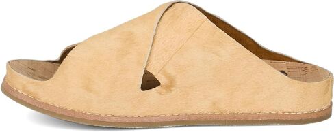 Tony Lama Palmeras Hair On Women's Slide Sandals - Playa Collection - Casual Slip-On with Cross-Strap Leather Upper, Cushioned Cork Footbed in Kuwait