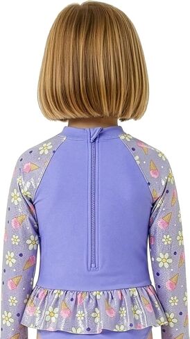 Bluey Bathing Suit, Girls Swimsuit with Long Sleeves, Kids Swimsuit for The Beach Or Pool, Cute Bathing Suits for Girls in Kuwait