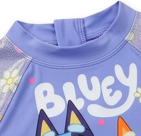 Bluey Bathing Suit, Girls Swimsuit with Long Sleeves, Kids Swimsuit for The Beach Or Pool, Cute Bathing Suits for Girls in Kuwait