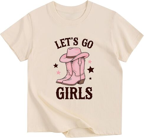 Toddler Girl Cotton Short Sleeve T-Shirt Cherry Bow Goose Graphic Summer Casual Daily Tee 3-12 Years in Saudi Arabia