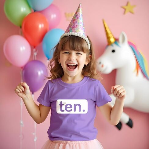 Unordinary Toddler 10th Birthday Shirt Girls 10 Year Old Girl Gifts Tshirt Ten yr Tenth Birthday Tees in Kuwait