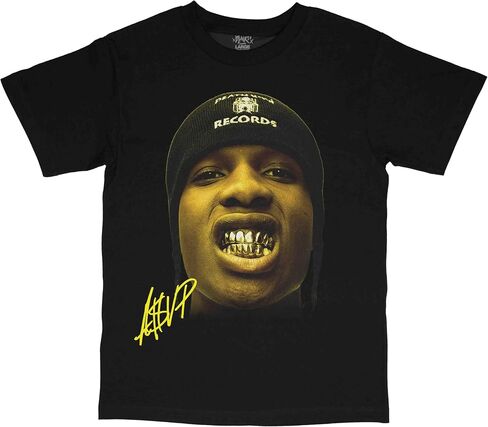 ASAP Rocky Face at Long Last ASAP Retro Streetwear T-Shirt Black in Saudi Arabia
