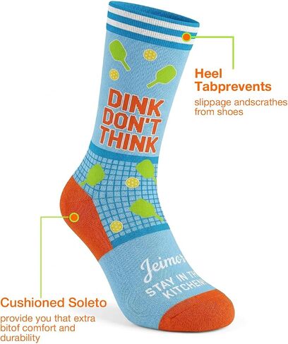 Funny Pickleball Socks, Unisex Athletic Sports Crew Socks for Men Women, Running Socks, Novelty Pickleball Accessories Gifts in Saudi Arabia