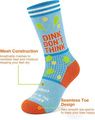 Funny Pickleball Socks, Unisex Athletic Sports Crew Socks for Men Women, Running Socks, Novelty Pickleball Accessories Gifts in Saudi Arabia