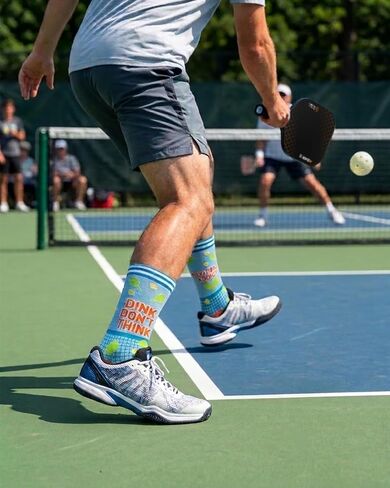 Funny Pickleball Socks, Unisex Athletic Sports Crew Socks for Men Women, Running Socks, Novelty Pickleball Accessories Gifts in Saudi Arabia