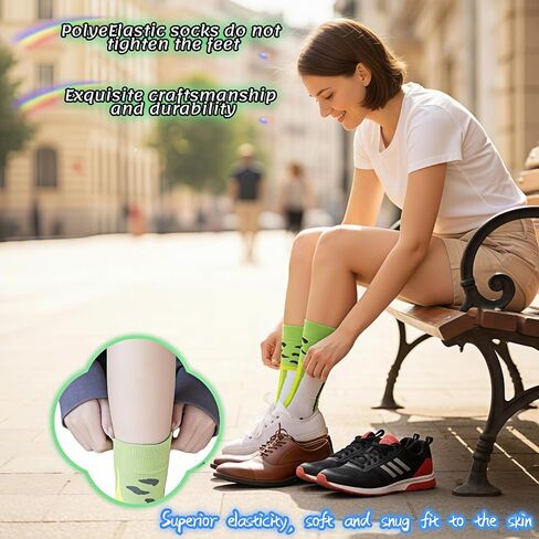 Creative Frog Design Novelty Socks, Novelty Crew Socks - Comfortable Breathable & Non-Irritating Seamless Toe, Moisture Wicking, Stretchy for Daily Wear, Sports, Gifts in Saudi Arabia