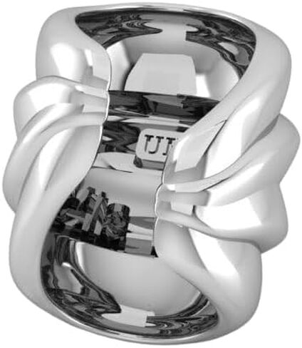 UHI Jewelry and More Wavy Chunky Cuff, Small Size, Silver in Kuwait