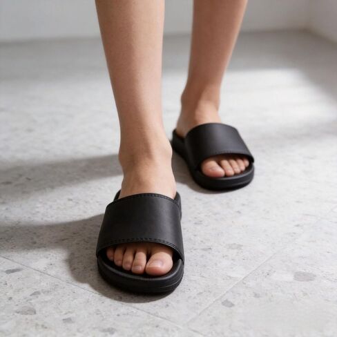 Premium Minimalist Women's Slide Slippers Soft Thick Cushioned Sole INS Trendy Versatile for Indoor Outdoor Daily Wear in Kuwait