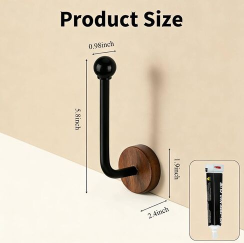 Adhesive Curtain Holdbacks, Vintage Curtain Tiebacks with Stainless Steel Hooks, No-Drill Curtain Holders for Home Decoration in Kuwait