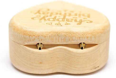 LunaMelody Wooden Wind-up Music Box, Happy Birthday, Japanese Movement, Birthday Present, A Birthday Gift for Friend, Home Decoration in Kuwait