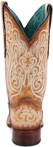 Corral Boots Women's Brown Handcrafted Western Boots | Snip Toe Tall Cowboy Boots with Luminescent Embroidery in Kuwait