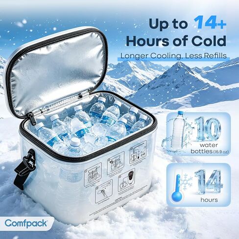 Comfpack Cold Therapy Machine, Portable Ice Machine for Knee After Surgery with Programmable Timer and Quiet Pump, Cold Water Circulation System for ACL Rotator Cuff, Shoulder and Hip Surgery Recovery in Saudi Arabia
