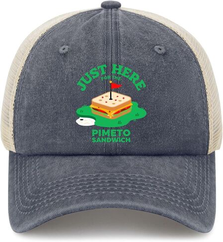 Just Here for the Pimento Cheese Sandwich Hats for Womens Stylish Washed in Kuwait