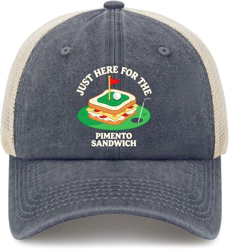 Just Here for the Pimento Cheese Sandwich Hat for Womens Classic Washed in Kuwait